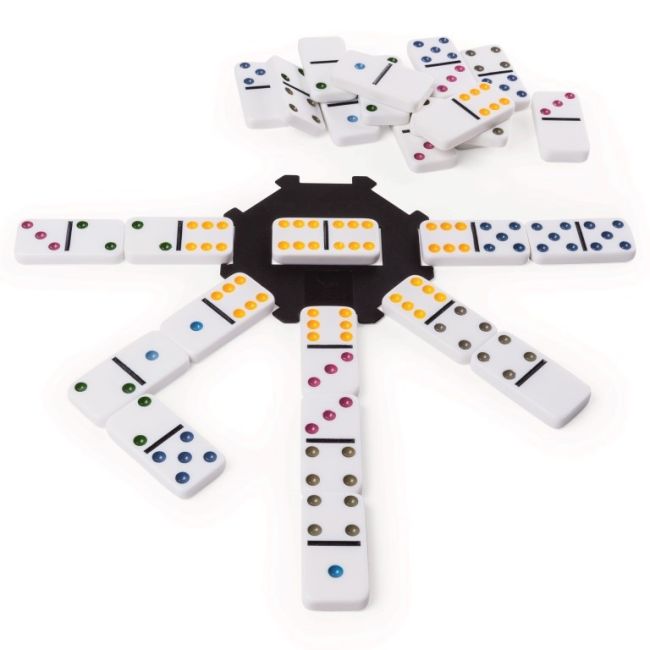 JOC DOMINO 6 CULORI IN CUTIE DE METAL VIV6033156