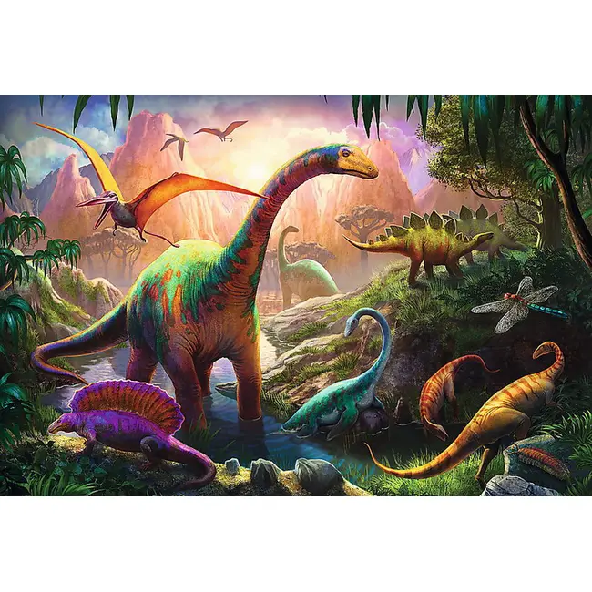 PUZZLE TREFL 100 PE TARAMUL DINOZAURILOR VIV16277