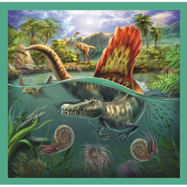PUZZLE TREFL 3IN1 LUMEA EXTRAORDINARA A DINOZAURILOR VIV34837