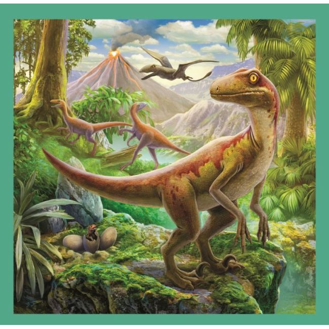 PUZZLE TREFL 3IN1 LUMEA EXTRAORDINARA A DINOZAURILOR VIV34837