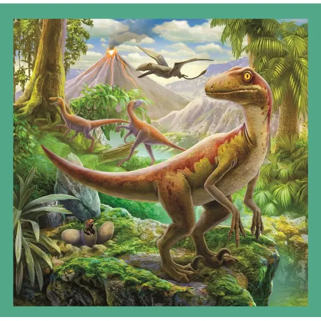 PUZZLE TREFL 3IN1 LUMEA EXTRAORDINARA A DINOZAURILOR VIV34837