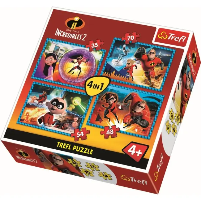 PUZZLE TREFL 4IN1 FAMILIA INCREDIBILA VIV34306