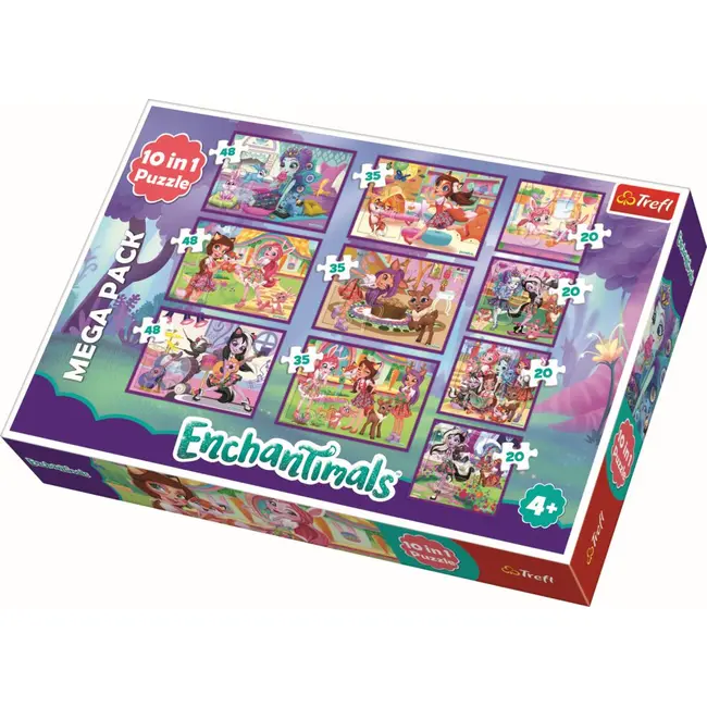 PUZZLE TREFL 10IN1 AVENTURILE ENCHANTIMALS VIV90354