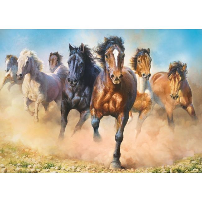 PUZZLE TREFL 2000 HERGHELIE DE CAI GALOPAND VIV27098