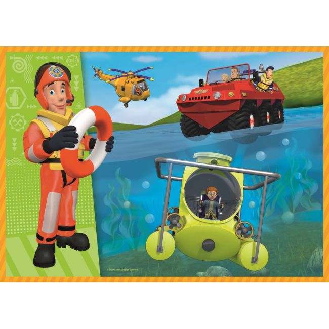 PUZZLE TREFL 4IN1 POMPIERUL SAM IN ACTIUNE VIV34311