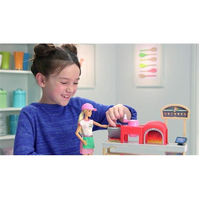 Set De Jucarii Papusa Mattel Barbie Pizza Chef Doll Playset - VG72432