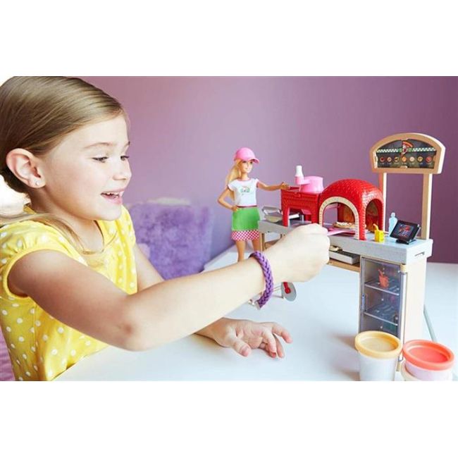 Set De Jucarii Papusa Mattel Barbie Pizza Chef Doll Playset - VG72432