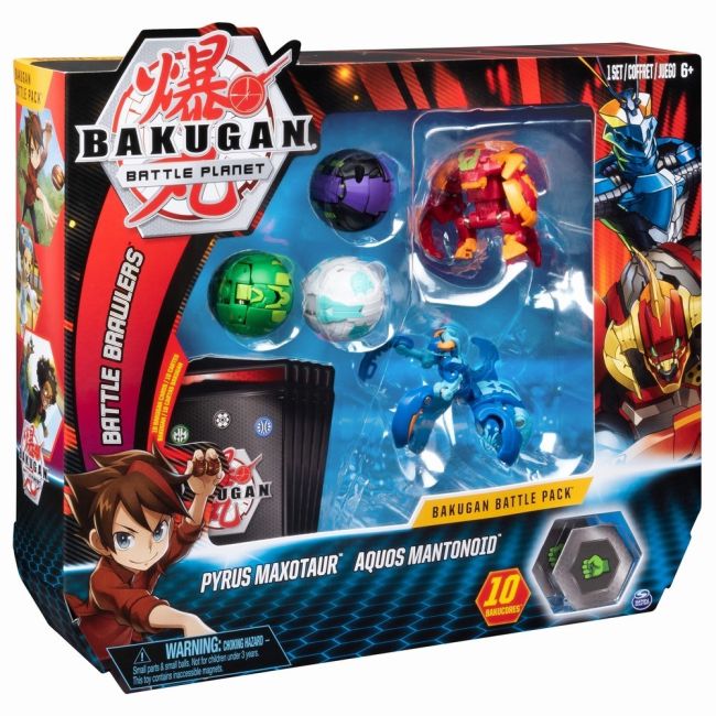 BAKUGAN SET DE LUPTA CU 5 BILE PYRUS MAXOTAUR SI AQUOS MANTONOID VIV6045132_20103992