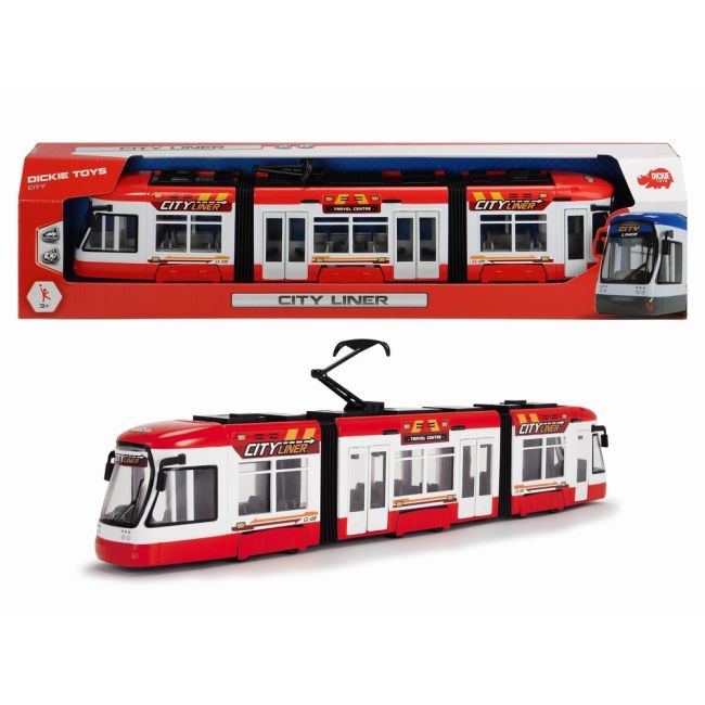 DICKIE TRAMVAI ROSU CU USI MOBILE 46CM VIV203749017_ROSU