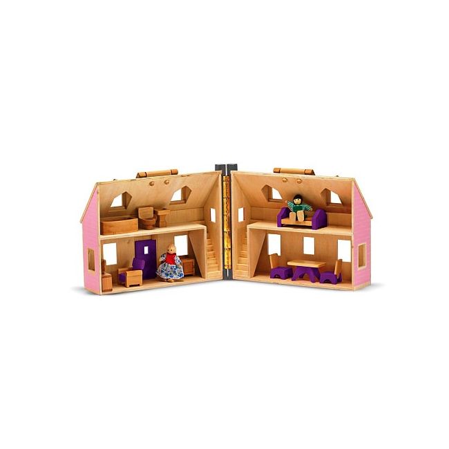 Casuta de papusi din lemn pliabila Melissa and Doug - OKEMD3701