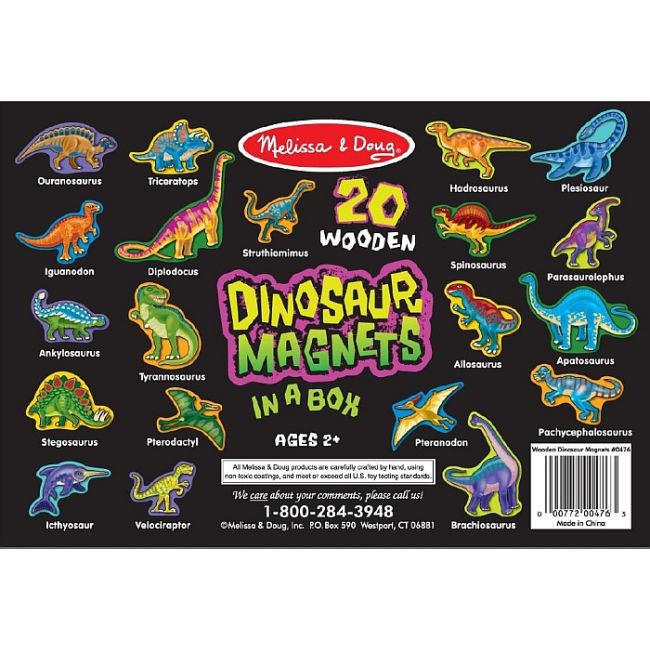 Dinozauri din lemn cu magneti Melissa and Doug - OKEMD0476