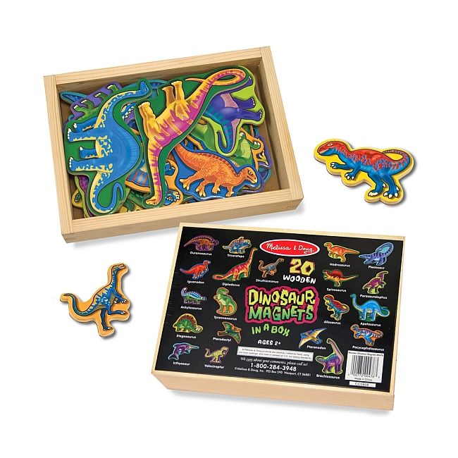 Dinozauri din lemn cu magneti Melissa and Doug - OKEMD0476