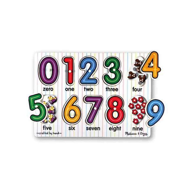 Puzzle lemn Cifrele Melissa and Doug - OKEMD3273