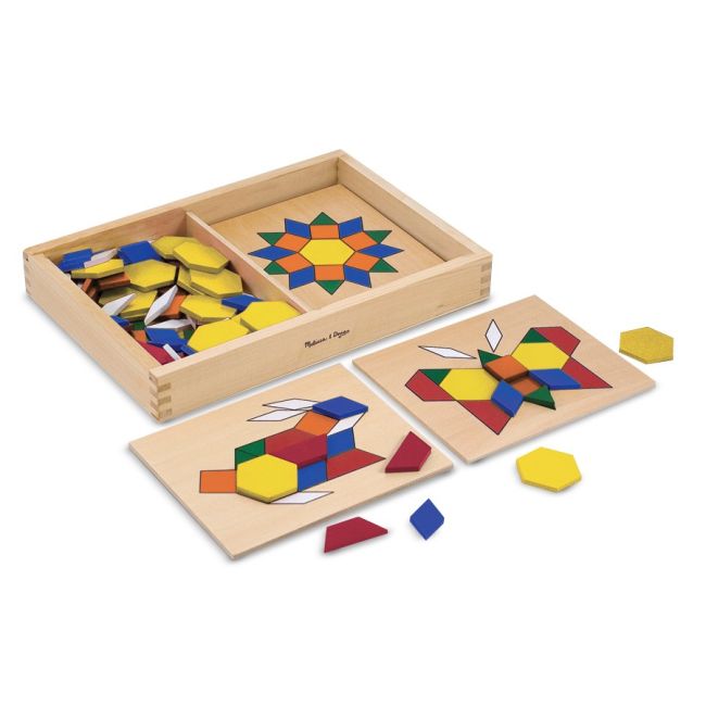 Sabloane si forme geometrice din lemn Melissa and Doug - OKEMD0029