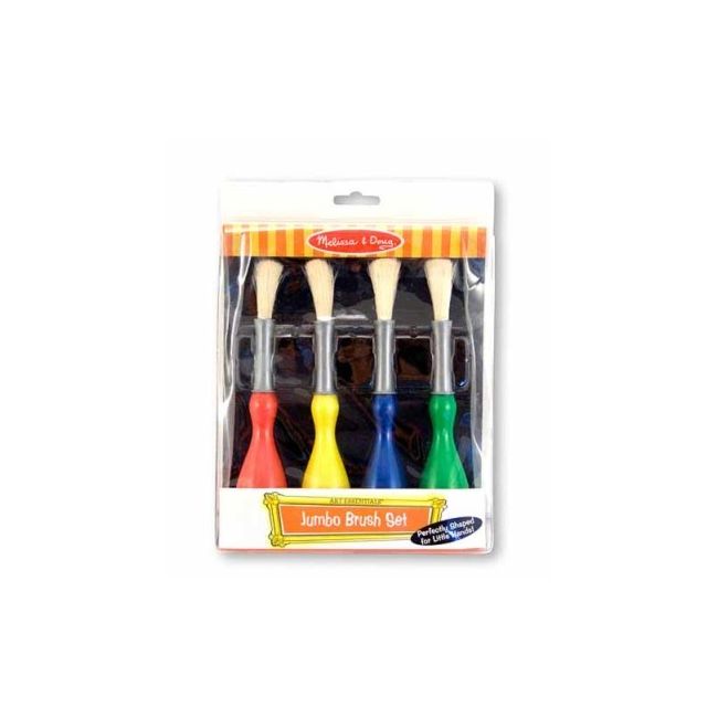 Set 4 pensule jumbo cu maner special Melissa and Doug - OKEMD4118