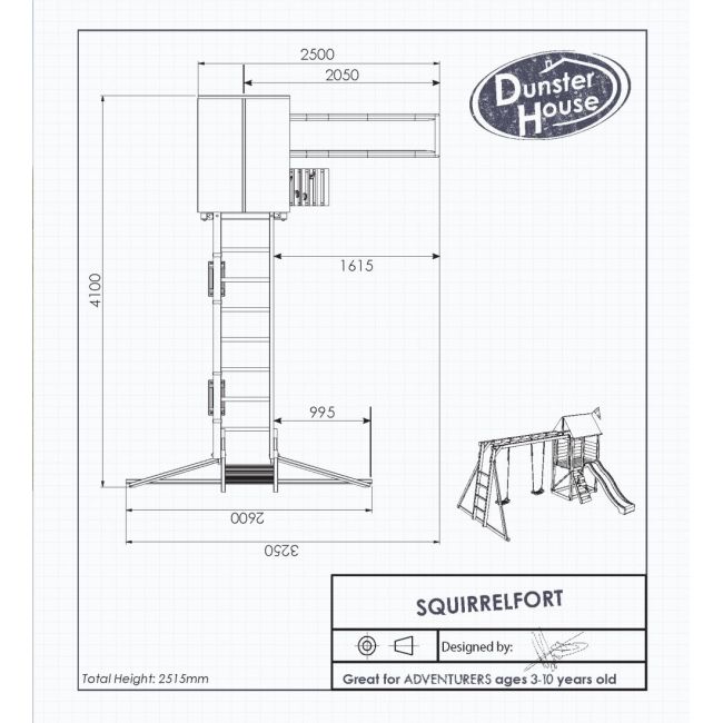 Complex de joaca SquirrelFort Dunster House - OKEDHSQUIRREL