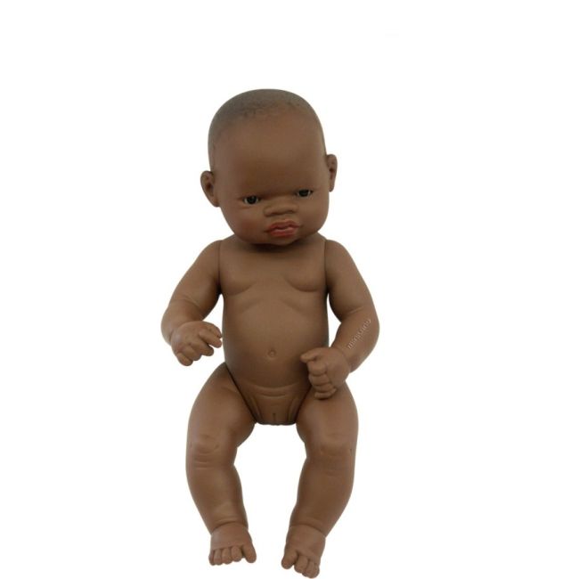 Papusa Bebelus african Fata 32 cm - Miniland - OKEML31034