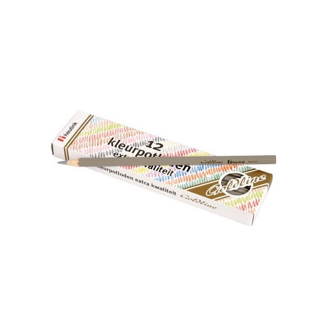 Set 12 creioane colorate Goldline 3.7 mm Gri - Heutink - OKEE061017