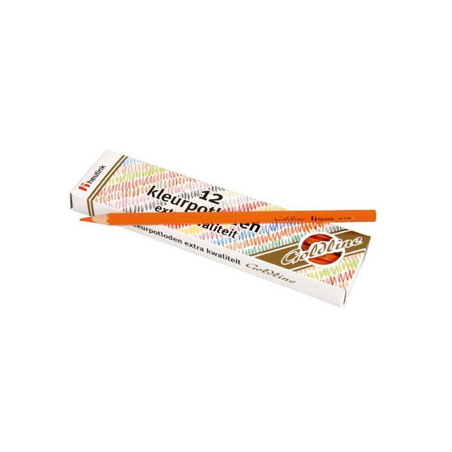 Set 12 creioane colorate Goldline 3.7 mm Portocaliu - Heutink - OKEE061002