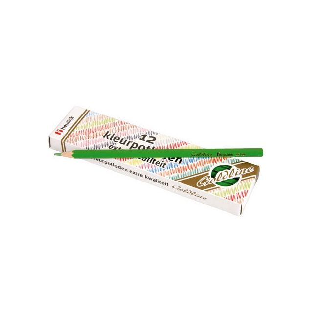 Set 12 creioane colorate Goldline 3.7 mm Verde deschis - Heutink - OKEE061004