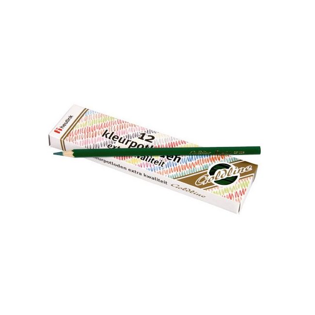 Set 12 creioane colorate Goldline 3.7 mm Verde inchis - Heutink - OKEE061005