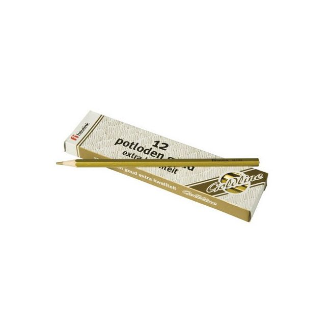 Set 12 creioane hexagonale Goldline Auriu metalic  - Heutink - OKEE061086
