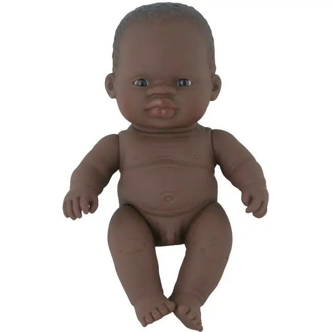 Papusa vinil 21 cm Baiat african Miniland - OKEML31143