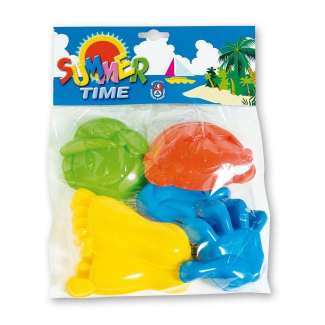Set 6 forme nisip cu unelte Terry Androni Giocattoli - OKEAGI3631-0000