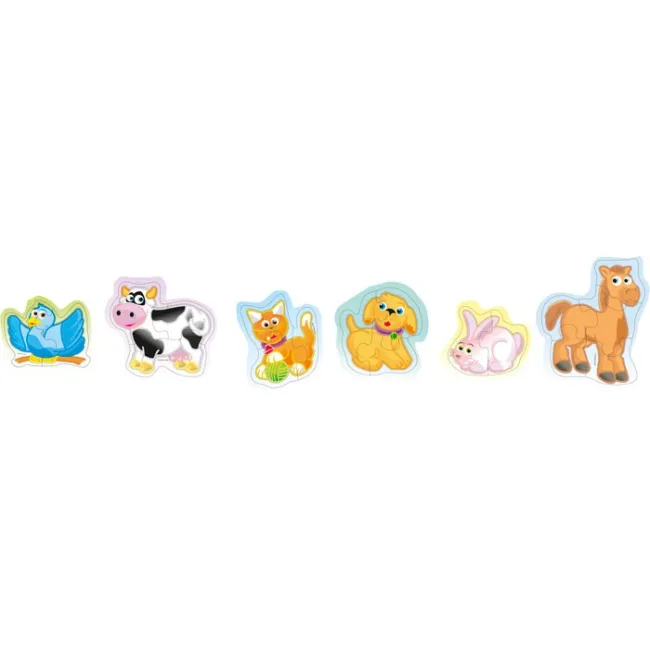 Set 6 puzzle Animale - Miniland - OKEML35221