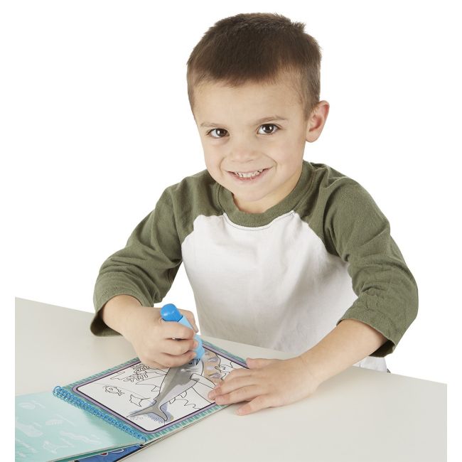 Carnet de colorat cu Apa magica Oceanul - OKEMD9445