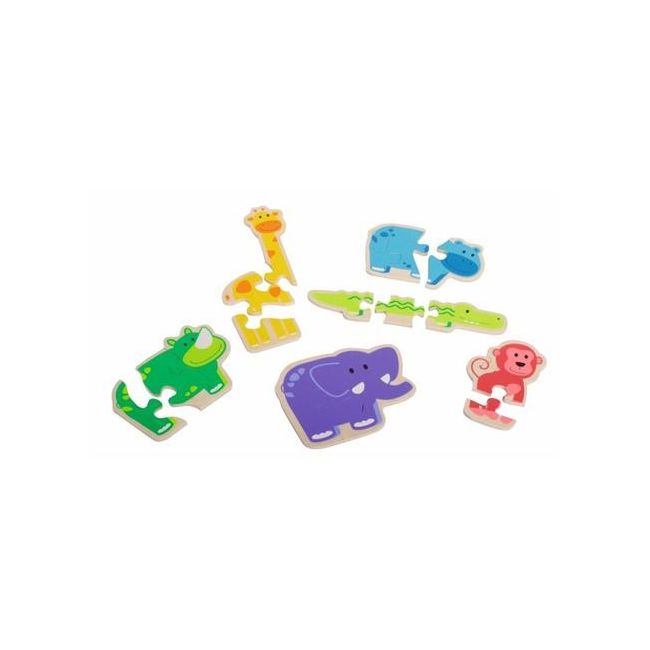 Primul meu puzzle Animale vesele - Beleduc - OKEBEL18011
