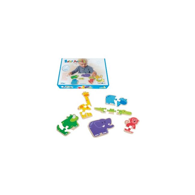Primul meu puzzle Animale vesele - Beleduc - OKEBEL18011