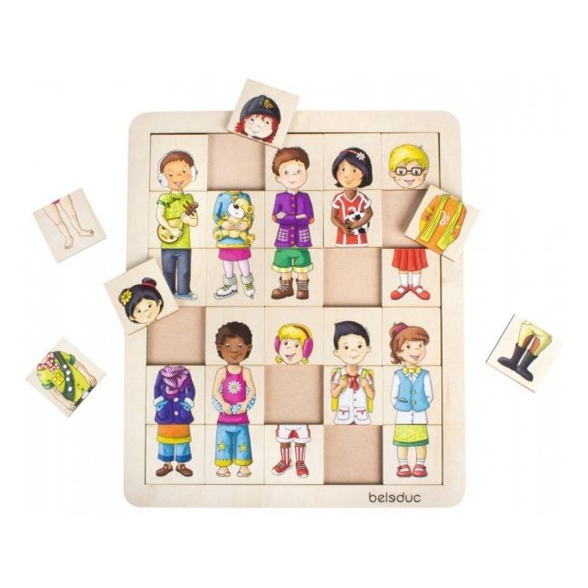 Puzzle amesteca si potriveste Copiii lumii - Beleduc - OKEBEL11130