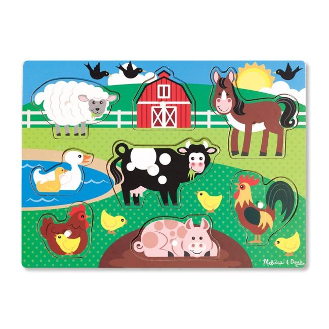 Puzzle din lemn Ferma Animalelor - OKEMD9050
