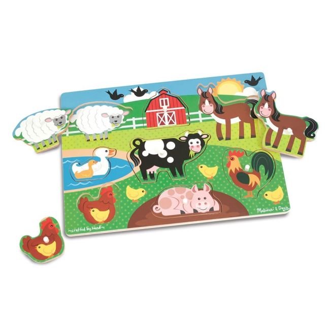 Puzzle din lemn Ferma Animalelor - OKEMD9050