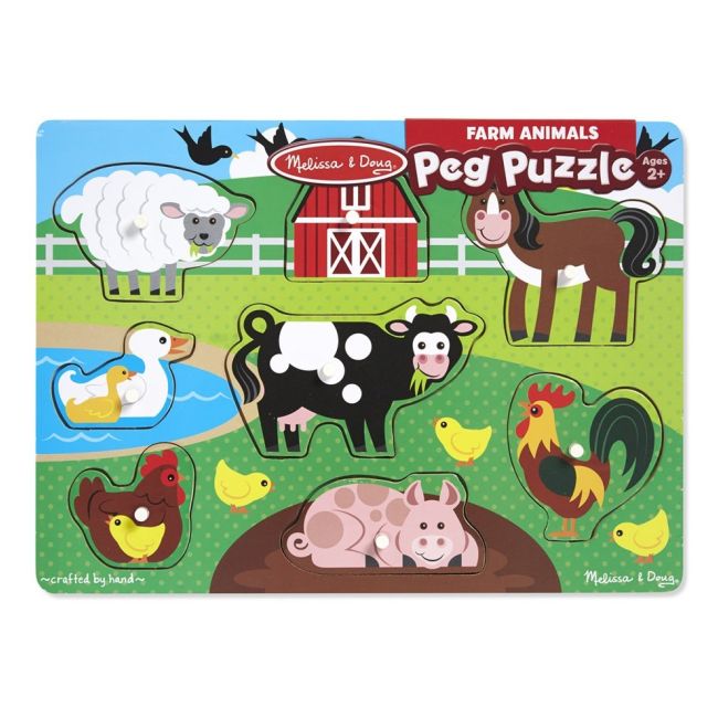 Puzzle din lemn Ferma Animalelor - OKEMD9050