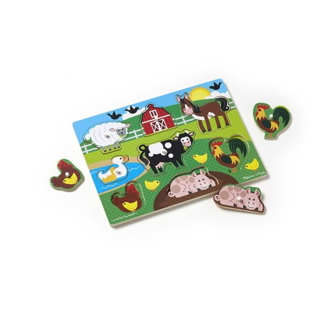 Puzzle din lemn Ferma Animalelor - OKEMD9050