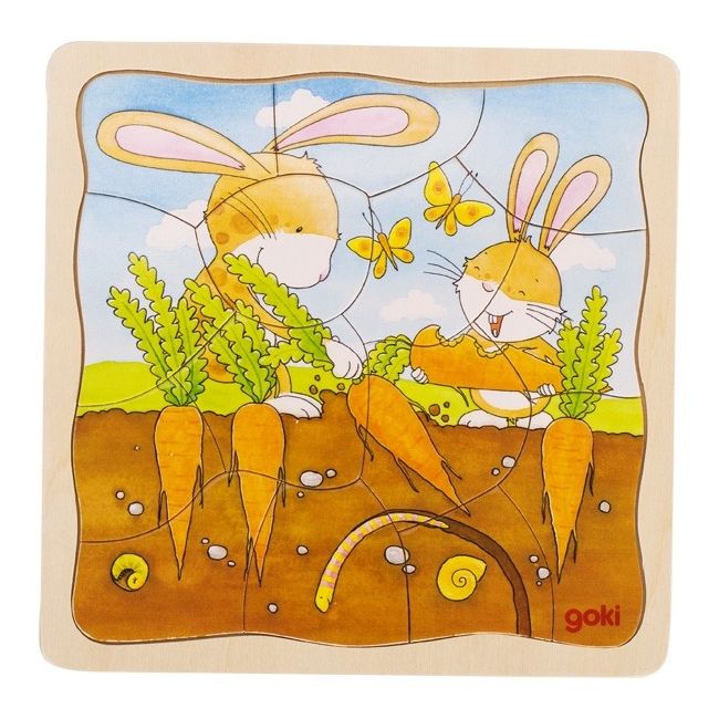 Puzzle stratificat Gradina iepurasilor - OKEGOKI57495