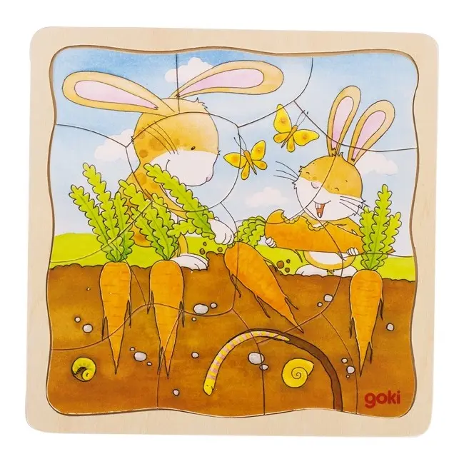 Puzzle stratificat Gradina iepurasilor - OKEGOKI57495