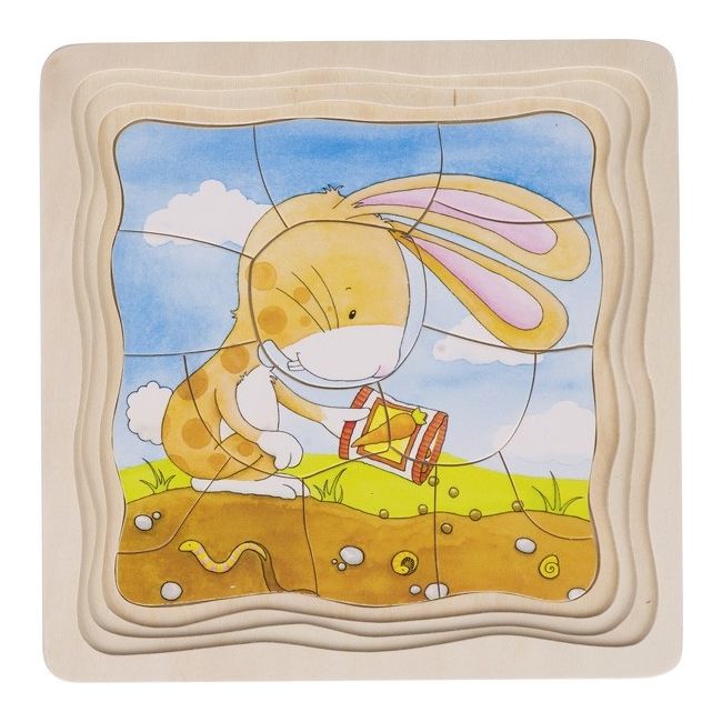 Puzzle stratificat Gradina iepurasilor - OKEGOKI57495