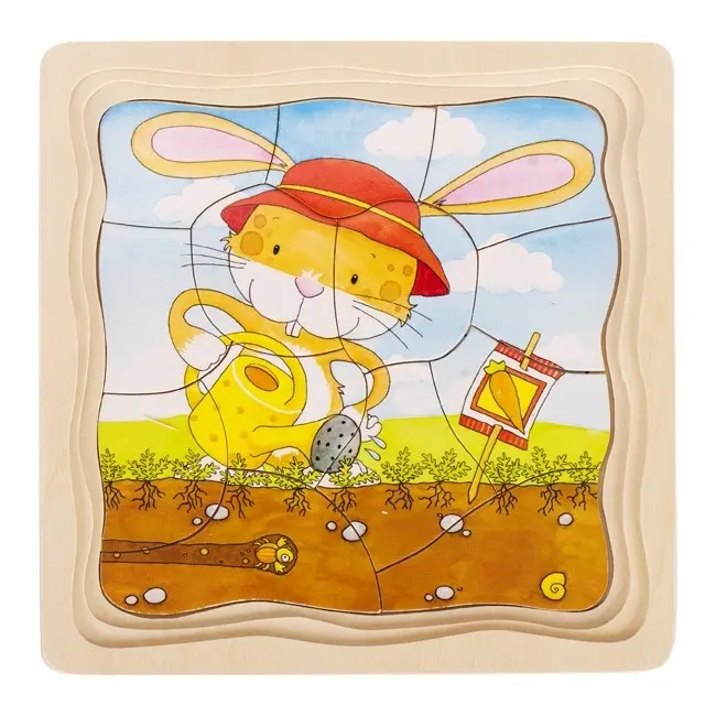 Puzzle stratificat Gradina iepurasilor - OKEGOKI57495