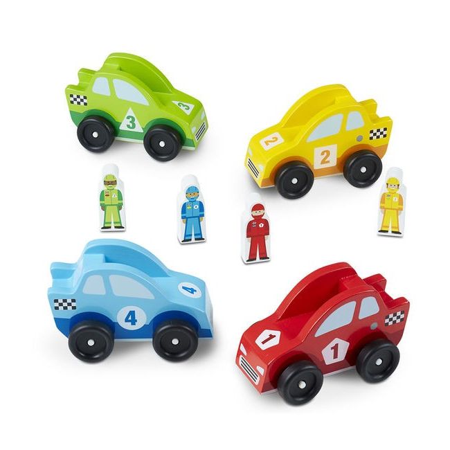 Set masinute de curse din lemn Melissa and Doug - OKEMD0706