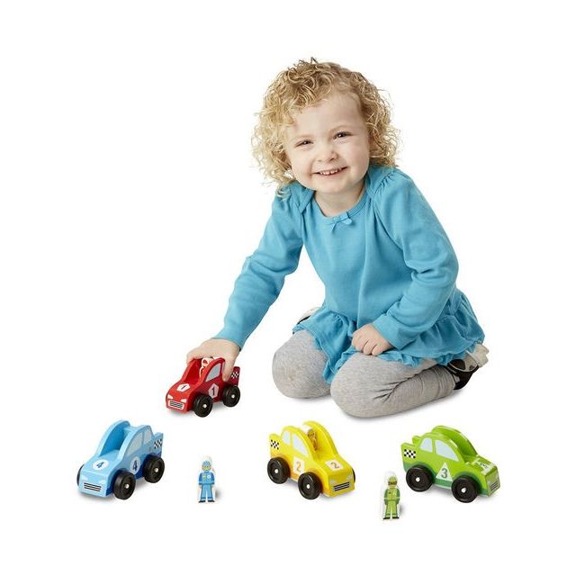 Set masinute de curse din lemn Melissa and Doug - OKEMD0706