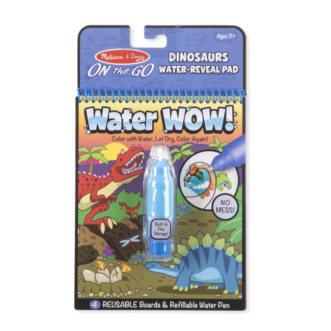Carnet de colorat apa magica Dinozauri Melissa and Doug  - OKEMD9315