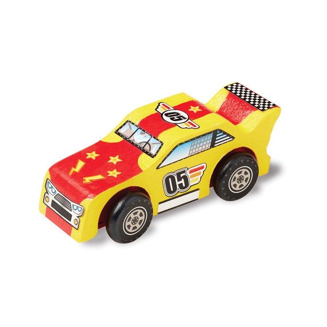 Coloreaza-ti masinuta de curse din lemn Melissa and Doug - OKEMD8829