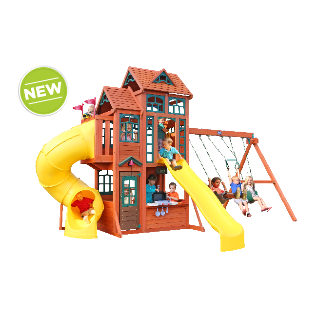 Complex de joaca din lemn Canyon Ridge Kidkraft - OKEKKF25715C
