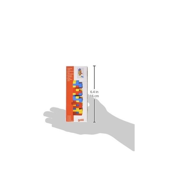 Joc Jenga cu piese din lemn Colori - OKEGOKIHS973