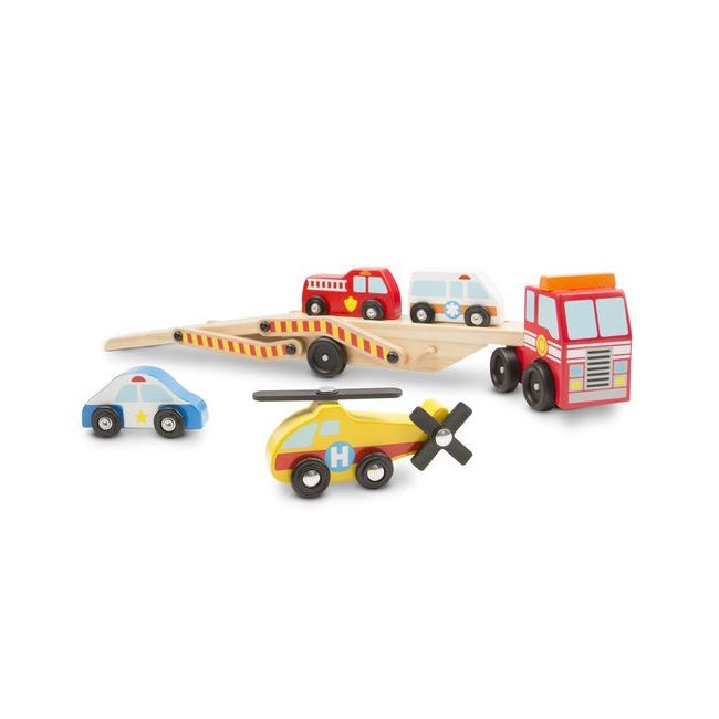 Transportor cu vehicule de urgenta Melissa and Doug - OKEMD4610