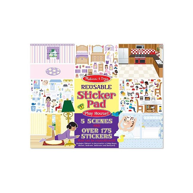 Colectia de abtibilduri reutilizabile Casa mea Melissa and Doug - OKEMD4197