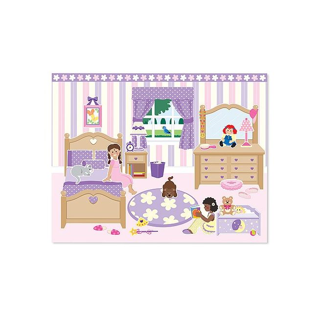 Colectia de abtibilduri reutilizabile Casa mea Melissa and Doug - OKEMD4197